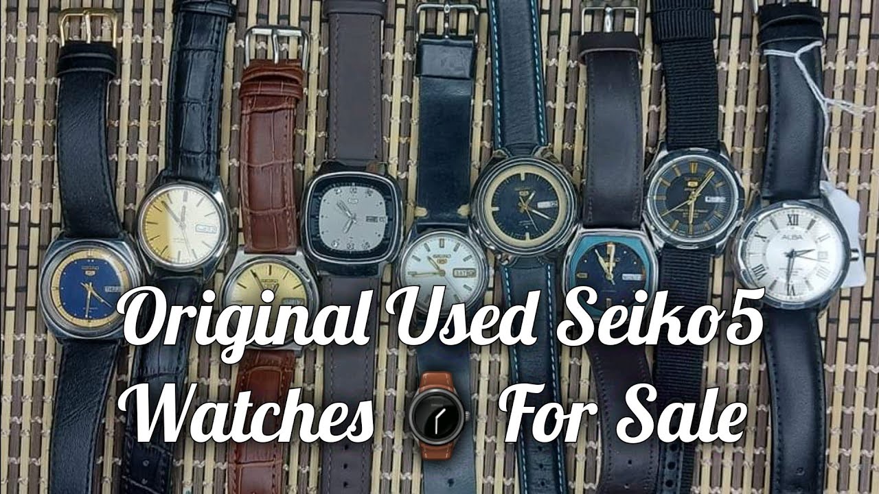 Original Used Japan Made Seiko 5 Watches For Sale | ceelifemedia | Seiko 5  | Automatic | 7s26 | 7009 - YouTube