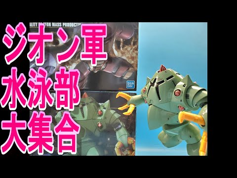 ガンプラHGゴック、HGズゴック、HGゾック、HGアッガイ紹介動画 - YouTube