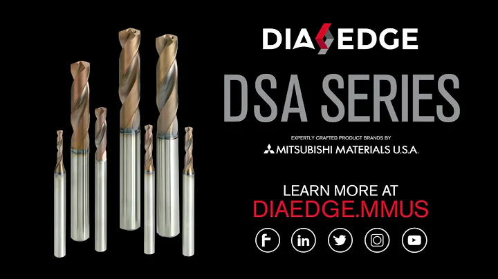 DIAEDGE DSA Series Solid Carbide Drills for Aerospace Manufacturing