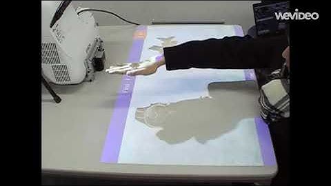 Interactive screen from projector using kinect