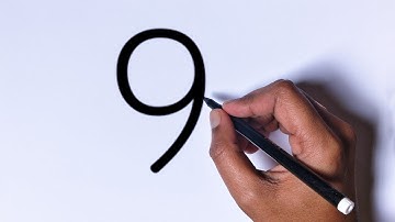 Easy Duck Drawing from Number 9 | How to Draw Duck Step by Step | Duck Drawing Using the number 9