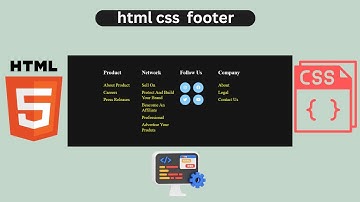 html css footer design | Responsive footer design HTML CSS | html css project | animated footer