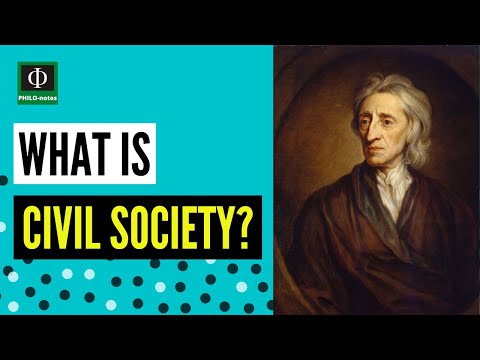 What is the relationship between civil society and property?