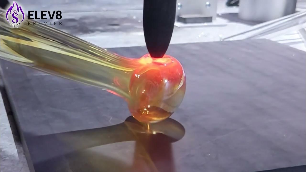 Glass Pipe Making of a Silver Fumed Smoking Pipe by Elev8 Premier YouTube