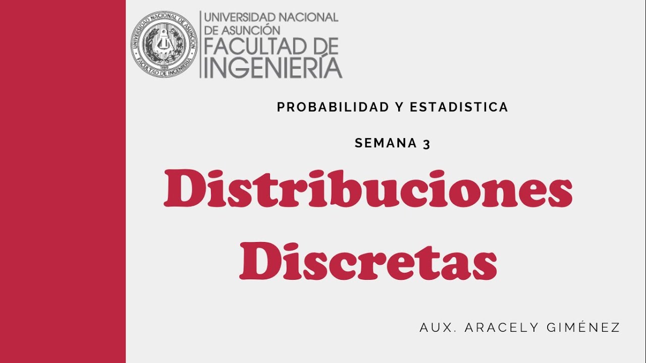 2. Distribución de Probabilidades para una variable discreta - YouTube