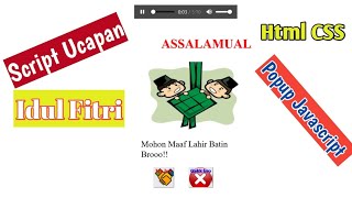 DOWNLOAD SCRIPT UCAPAN IDUL FITRI 2023 untuk HP - HTML & CSS Popup Javascript