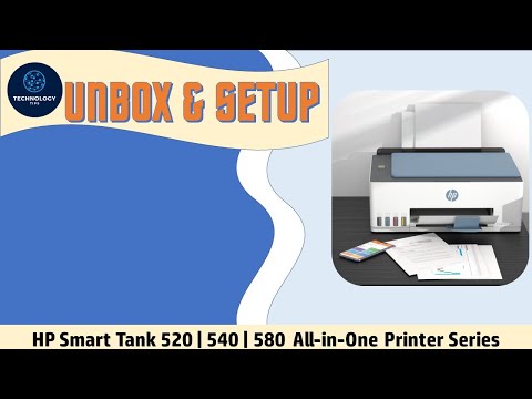 HP Smart Tank 585 | 520| 540 | 5101 Printer: Unbox, Fill Ink Tanks, Connect to Wireless & Print