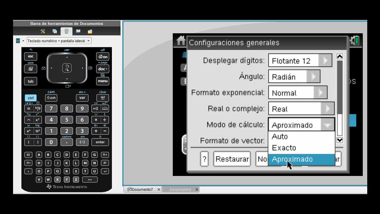 Tutorial de TI-Nspire™ CX CAS Parte 2: Cómo Configurar el