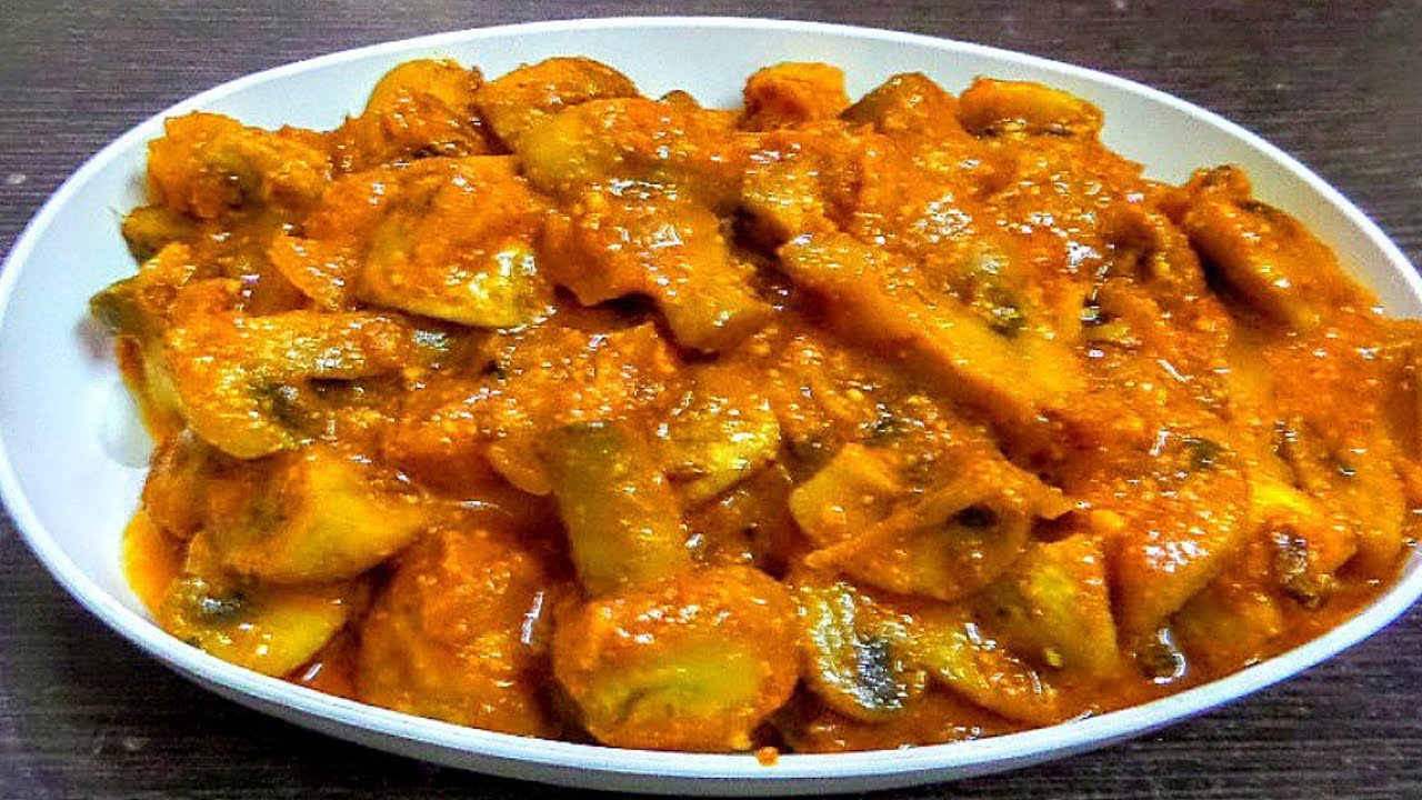 Mushroom recipe in Tamil/mushroom benefits/kaalaan kulambu/Taste my