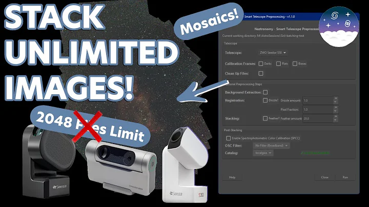 Stack UNLIMITED Images In the Latest Siril Python Preprocessing Script (Mosaics too!)