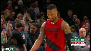 Boston Celtics Last 1:45 of Game vs Portland Trail Blazers (03/23/2018)