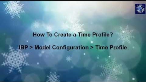How to Create a Time Profile in IBP