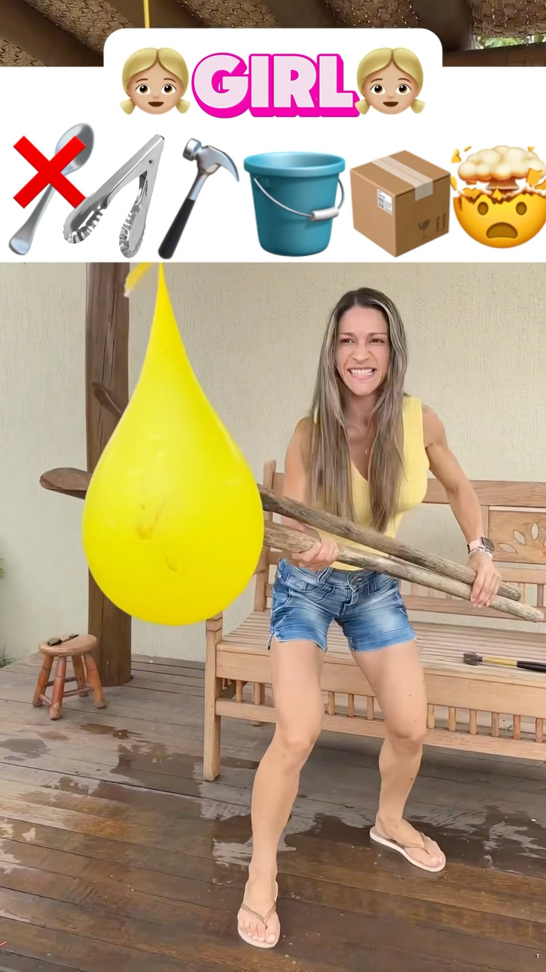 Quem vai estourar mais balões menina ou menino?!? #shorts #challenge