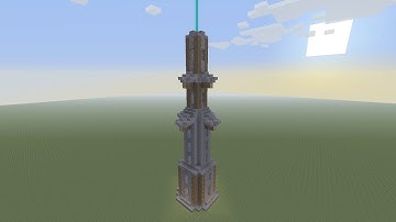 How To Build A Simple Beacon Tower In Minecraft