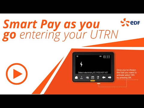 EDF Energy Smart pay as you go – entering your UTRN