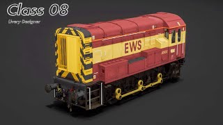 BR Class 08 (TSW2/ PS4) EWS on livery designer - Time Elapse