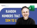 Excel: Generate Random Numbers That Add Up to a Fixed Sum / Value Eg. Add up to 100.