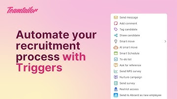 Automate Your Recruitment Process in Teamtailor with Triggers