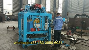 automatic QTJ4-40 concrete hollow block making machine