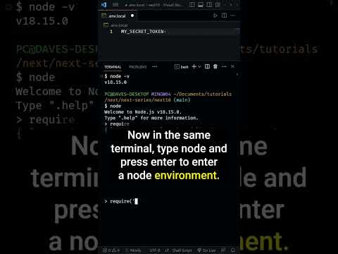 Use Node.js to Create a Secret Web Token