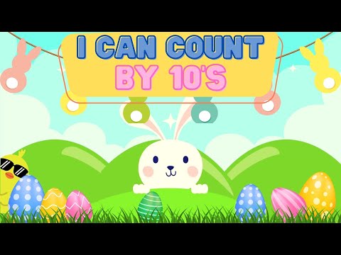 I can count by tens (Easter Edition) | Brain Break | Learn how to count by 10's | Fun workout