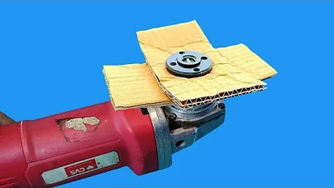 Breakthrough Idea: Insert Cardboard Into Angle Grinder | Angle Grinder Hacks