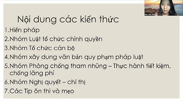 [KIẾN THỨC CHUNG] GIỚI THIỆU CHUNG +HIẾN PHÁP NĂM 2013 (BUỔI 1)