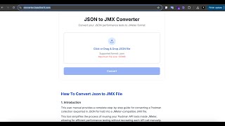 JSON to JMX Converter Demo | Convert Postman Collections to JMeter Scripts Instantly