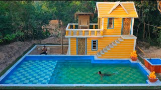 [ Full Video ] 120 Days Building Underground two-story House with Gym room & Swimming Pool by Primitive Tool 4,025,740 views 3 months ago 35 minutes