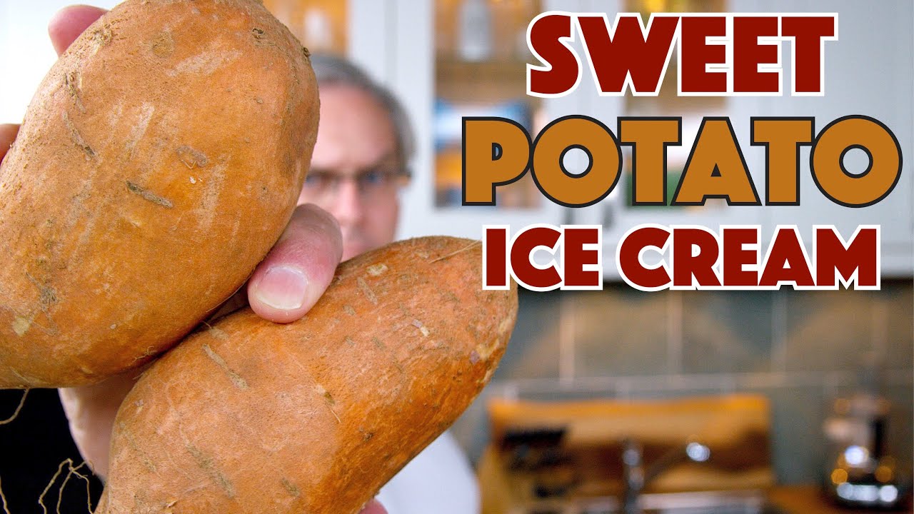 SORGHUM Roasted SWEET Potato Ice Cream Recipe | Glen And Friends Cooking