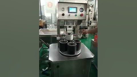 semi automatic glass jars vacuum capping machine