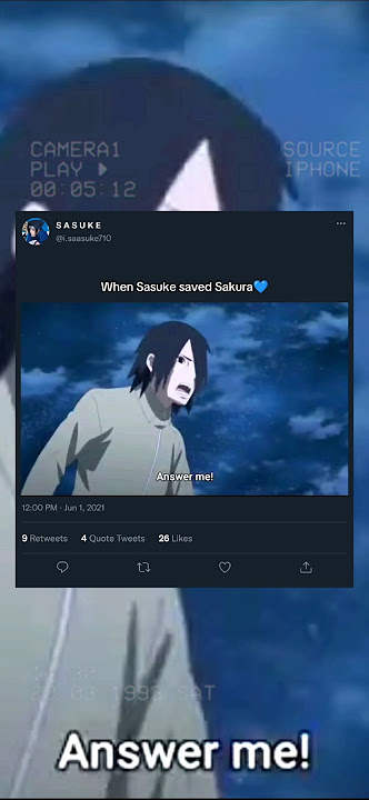 When Sasuke saved Sakura💙 #sasuke #sakura #naruto #boruto