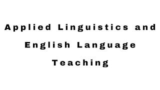 FSE RABAT 2021 | Applied linguistics & English Language Teaching modules | Master Program 2021