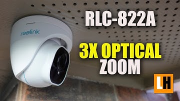 Reolink RLC 822A 4K IP NVR Security Camera with 3X Optical Zoom - Adjustable FOV is BETTER.