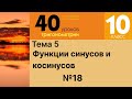 Функции синусов и косинусов. Свойства и графики 18