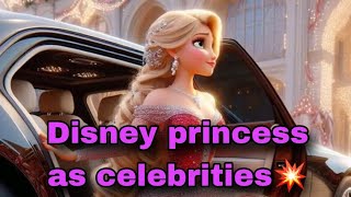 Disney princess as red carpet celebrities🤩 Enjoy it!! #frozenprincess #disney #disneyelsa #princess