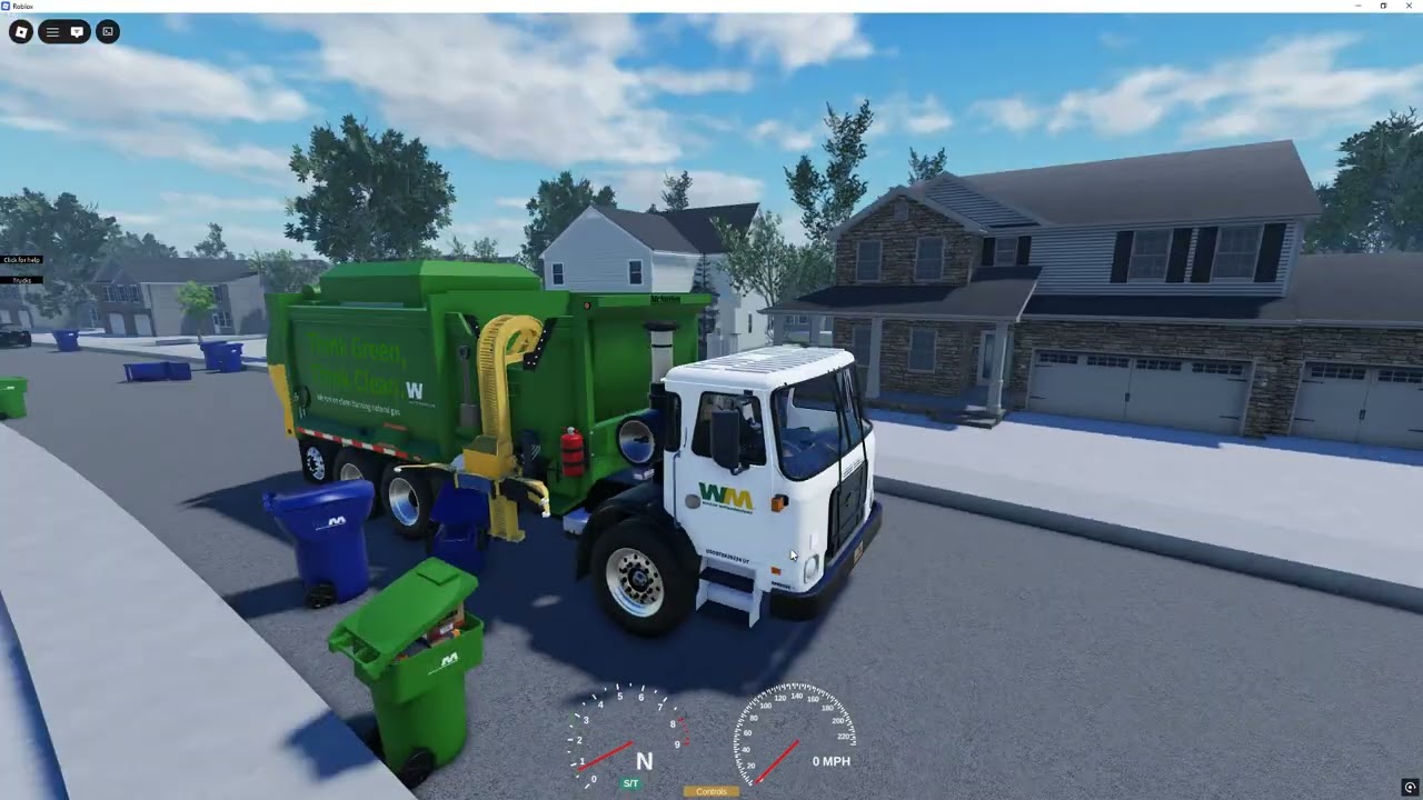 Roblox Garbage Trucks | Autocar McNeilus Amrep ASL Waste Management Residential Garbage Route