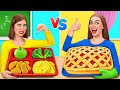 School vs Home Food Challenge by Multi DO Challenge