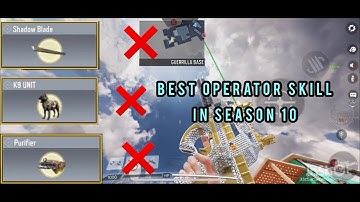 THE BEST OPERATOR SKILL IN SEASON 10 CODM