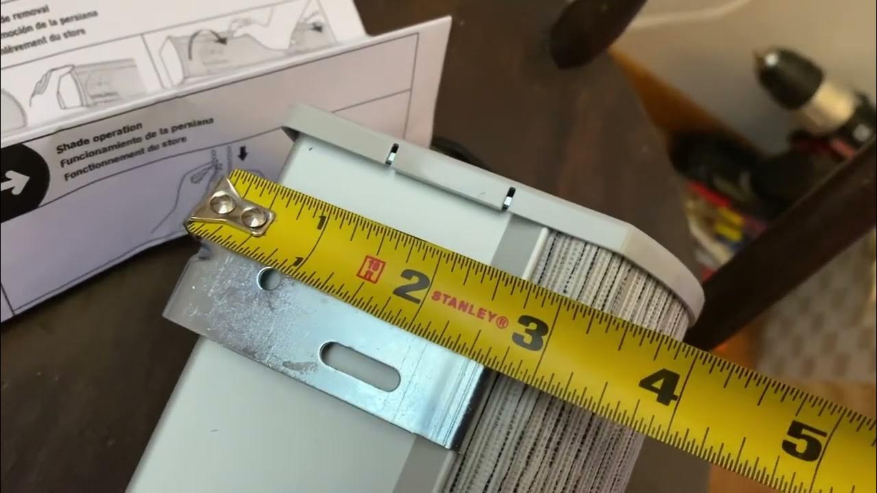 How to install a Bali roller shade with a cassette valence inside mount