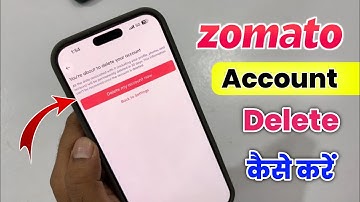 How To Delete Zomato Account Permanently | Zomato Me Account Delete Kaise Kare 