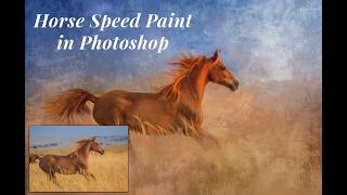 Horse Speed Paint in Photoshop | From Photo to Fine Art screenshot 4