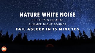 Summer Night Sounds Cicadas & Cricket Night Sounds for Sleep & Relaxation | 蟋蟀和蟬鳴 - 夏夜聲可幫助您快速入睡