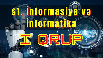 İnformasiya və İnformatika  #1ciQrup