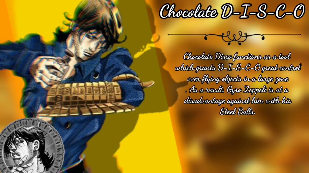 ジョジョ7 Steel Ball Run Chocolate Disco Stand Eyes Catch Youtube