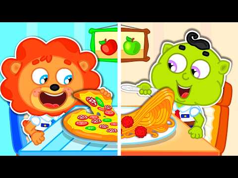 Маша и Леопольд. Пицца со спагетти - Мультик для детей - Lion Family на русском