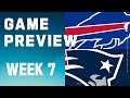 Buffalo Bills vs. New England Patriots | 2023 Week 7 Game Preview