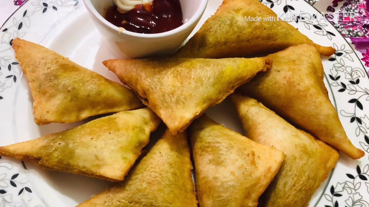 Bread with chicken || potato Samucha || পাউরুটির চিকেন আলুর সহজ সমুচা ...