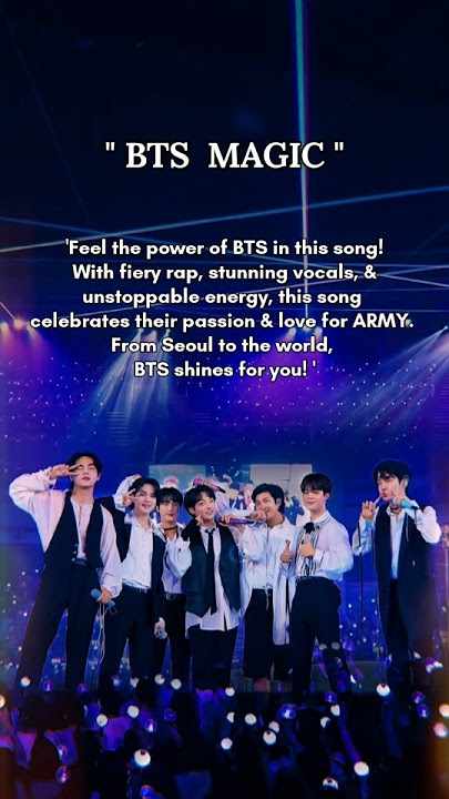 BTS MAGIC - made by army 💜 Don't miss if you don't want any regret (this song will blow your mind)