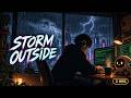 Coding through a thunderstorm in your cozy terminal ⛈️ (3 Hours LoFi)